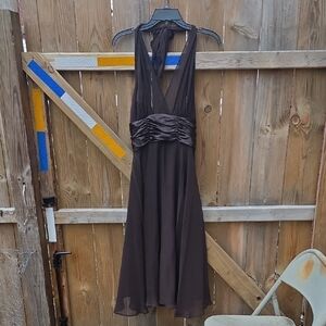 Brown Chiffon Dresd